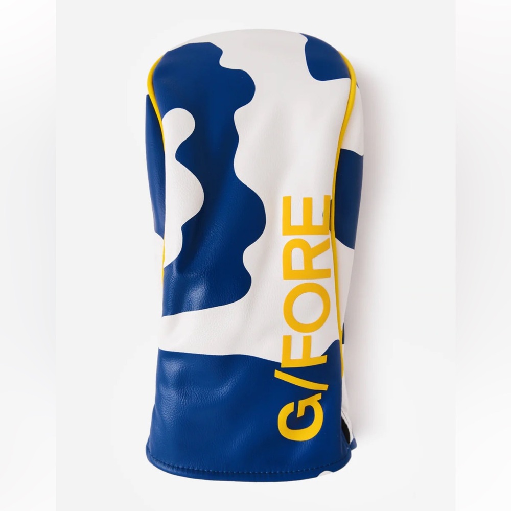 G/FORE Camo Headcover Blue & White with Yellow Trim & Logo Golf NWOT